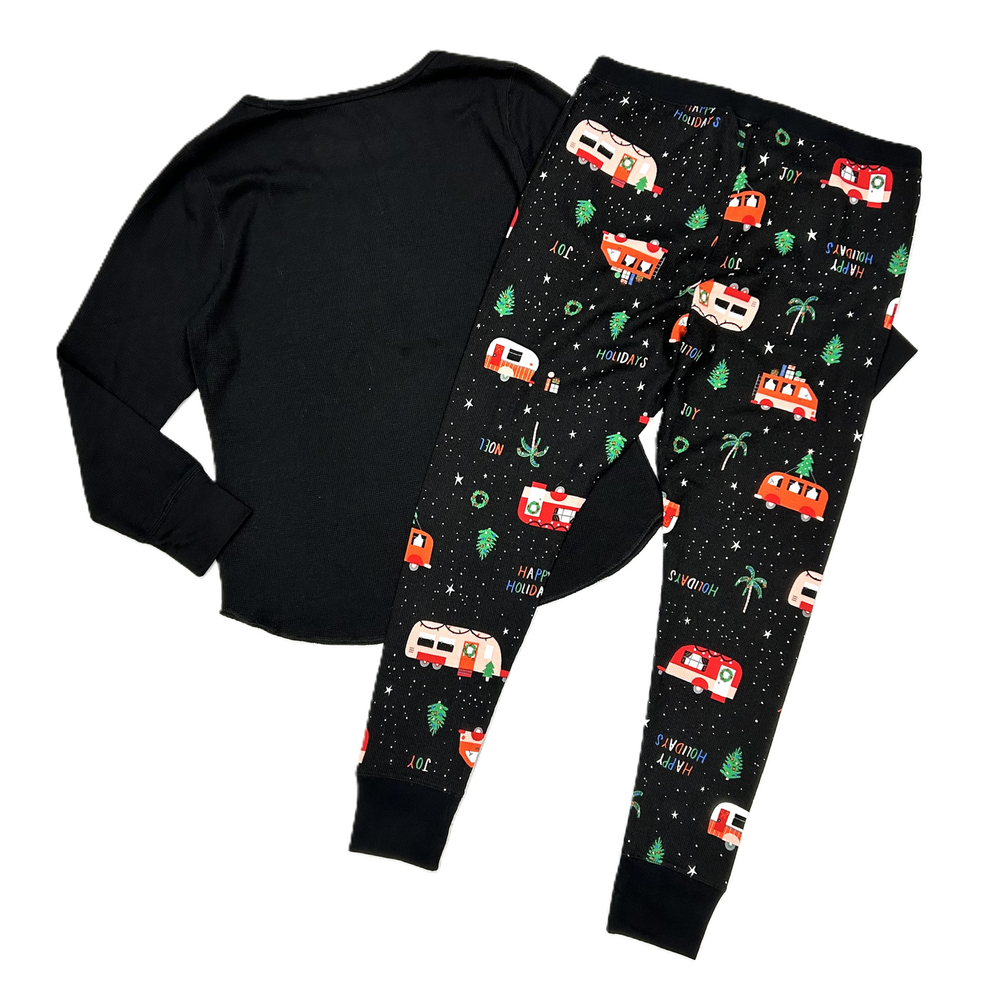 Pajamas 2pc By Old Navy In Black & Red, Size: Xl