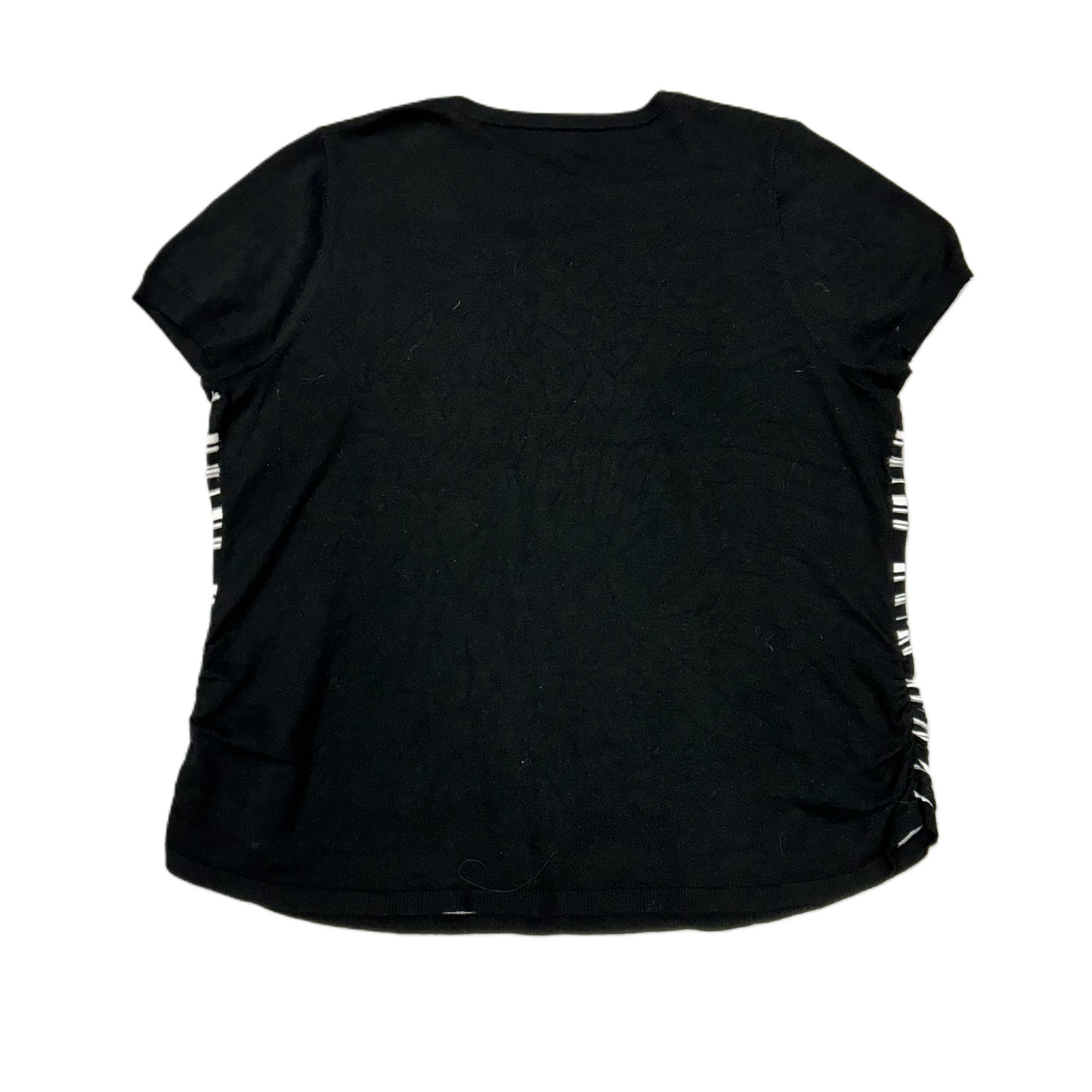 Top Short Sleeve By Lane Bryant In Black & White, Size: 3x