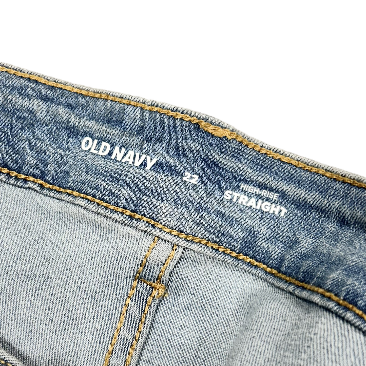 Jeans Straight By Old Navy In Blue Denim, Size: 22