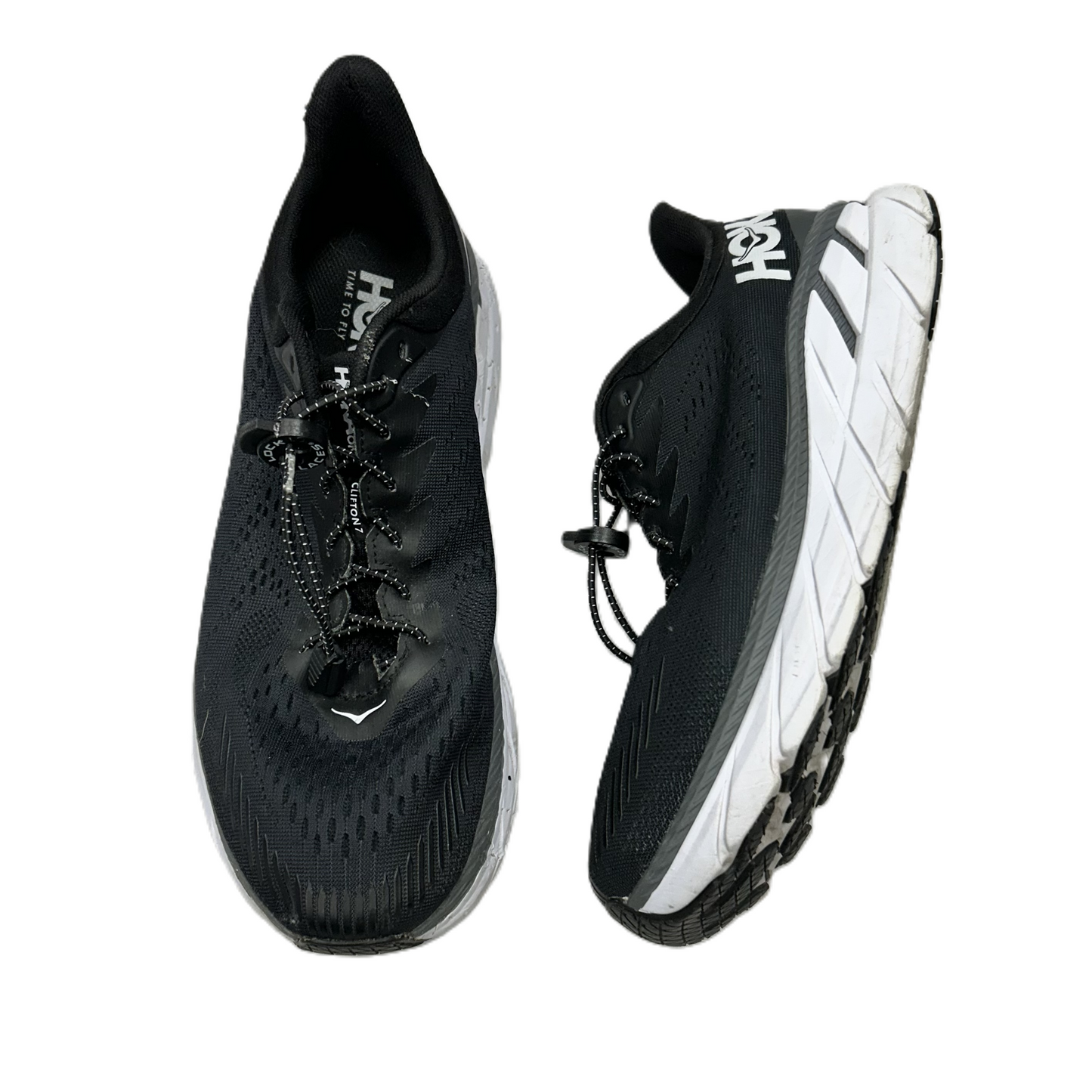 Shoes Athletic By Hoka In Black & White, Size: 11