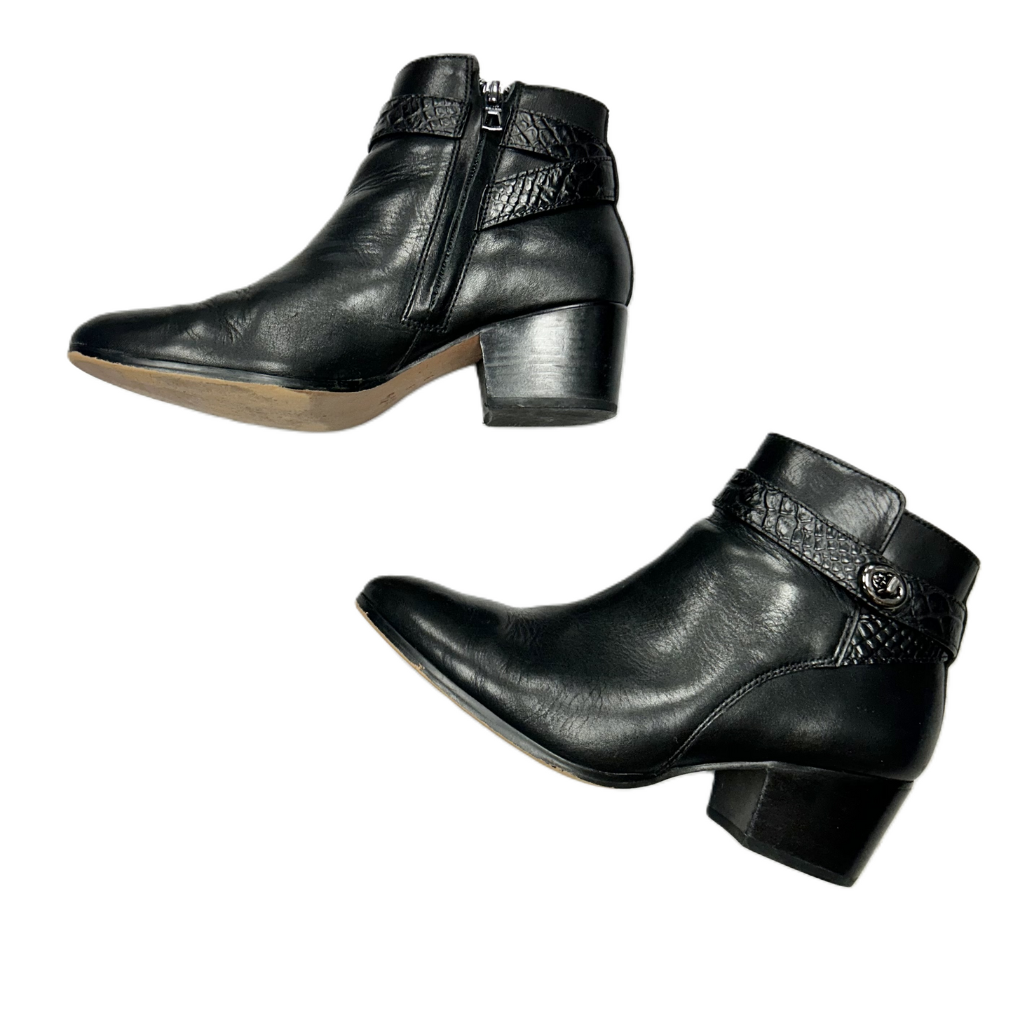 Boots Designer By Coach In Black, Size: 7.5