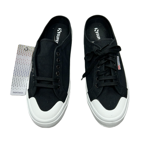 Shoes Sneakers By Superga In Black & White, Size: 11