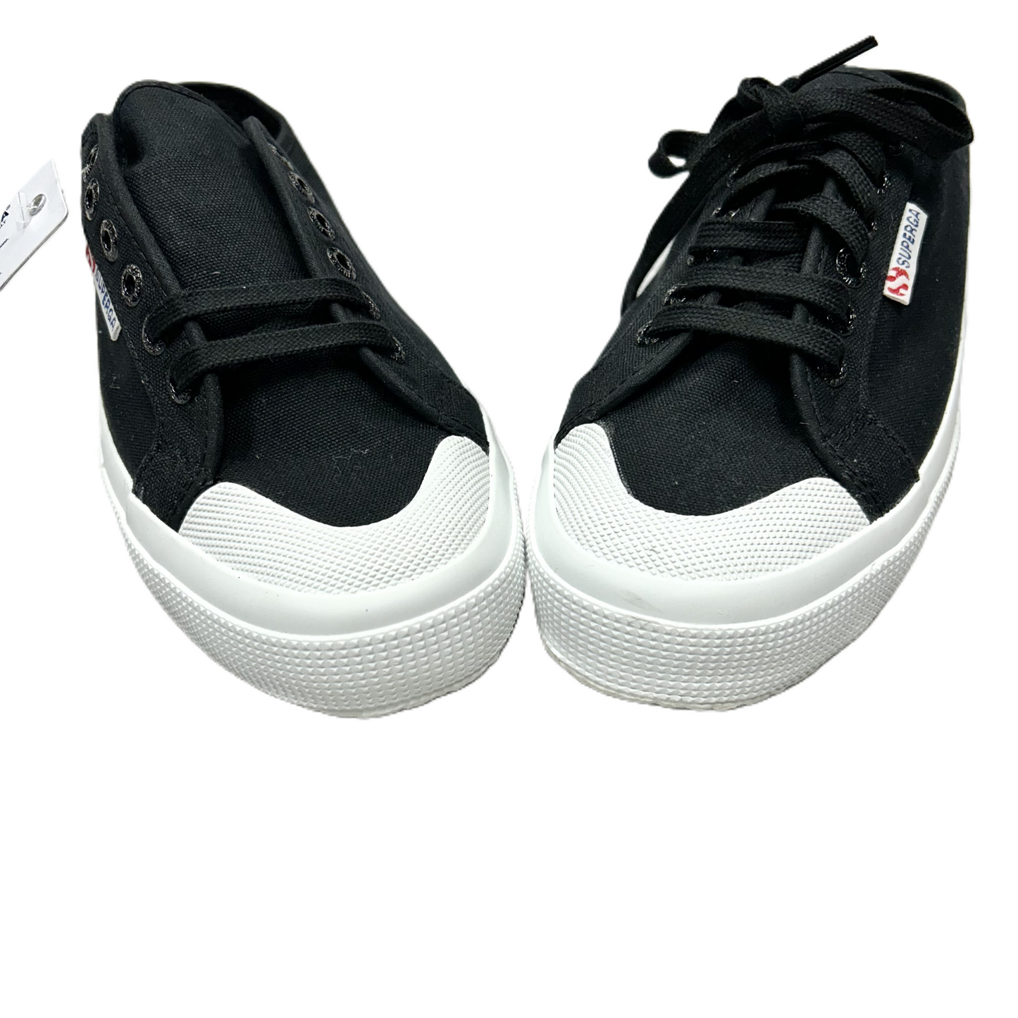 Shoes Sneakers By Superga In Black & White, Size: 11