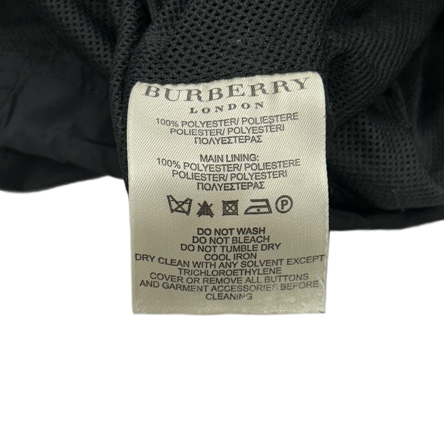 Coat Luxury Designer By Burberry In Black, Size: M