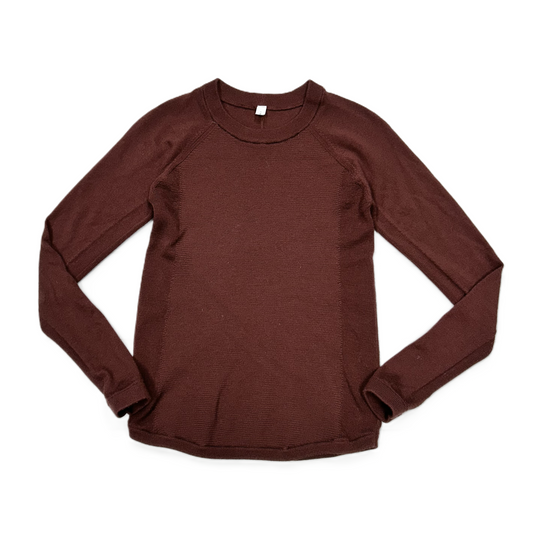 Top Long Sleeve By Lululemon In Red, Size: S