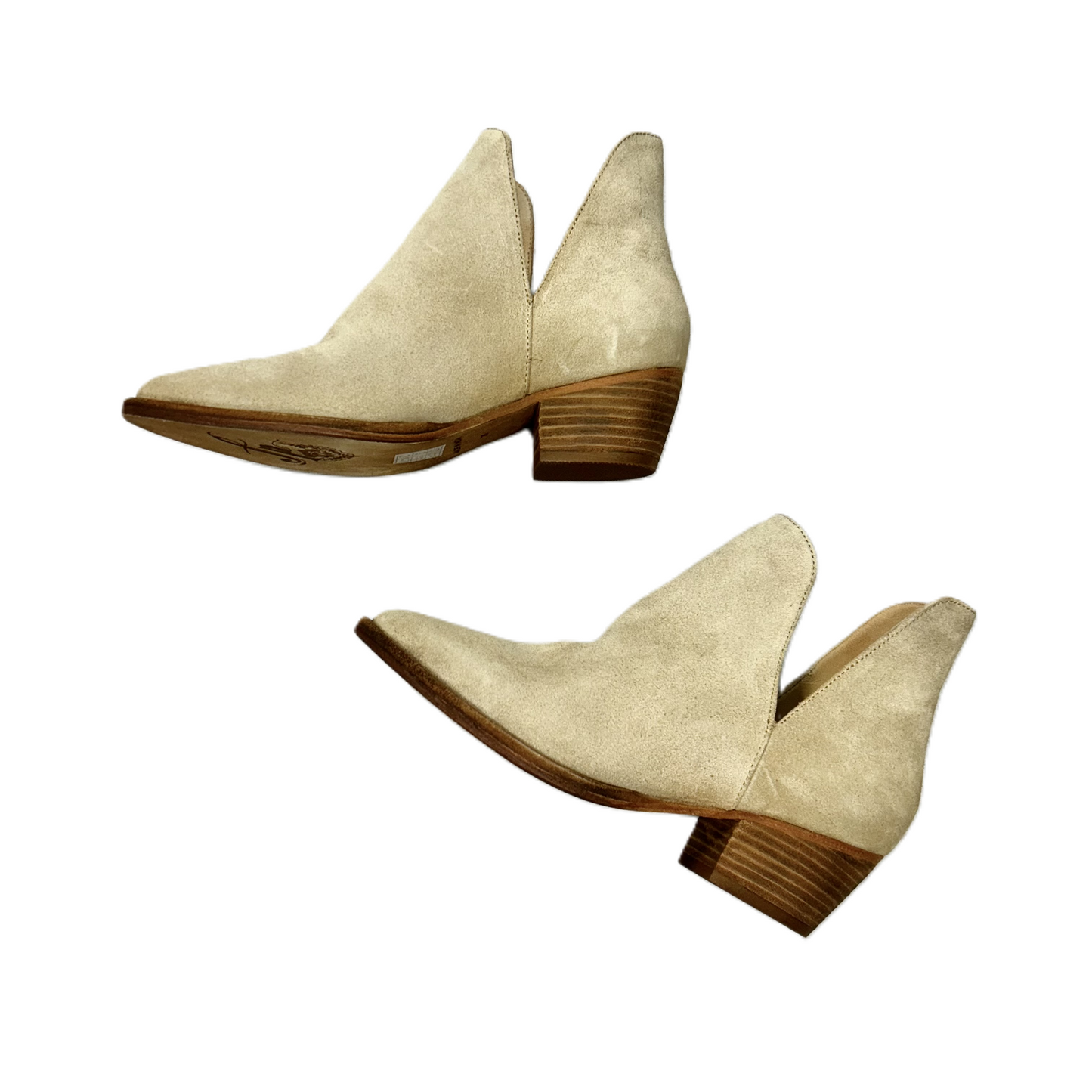 Boots Ankle Heels By Free People In Tan, Size: 6