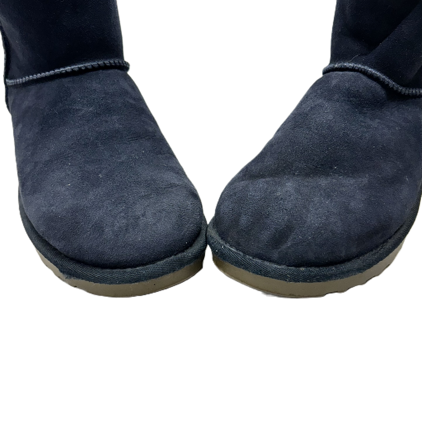 Boots Ankle Flats In Navy, Size: 8