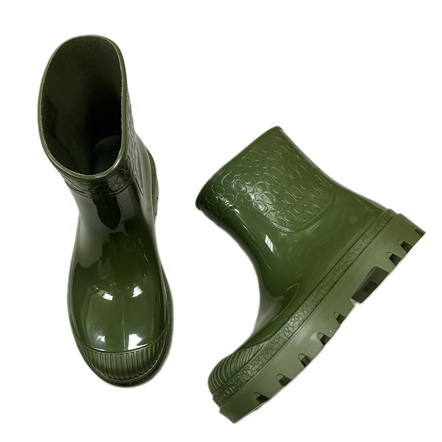 Boots Designer By Coach In Green, Size: 10