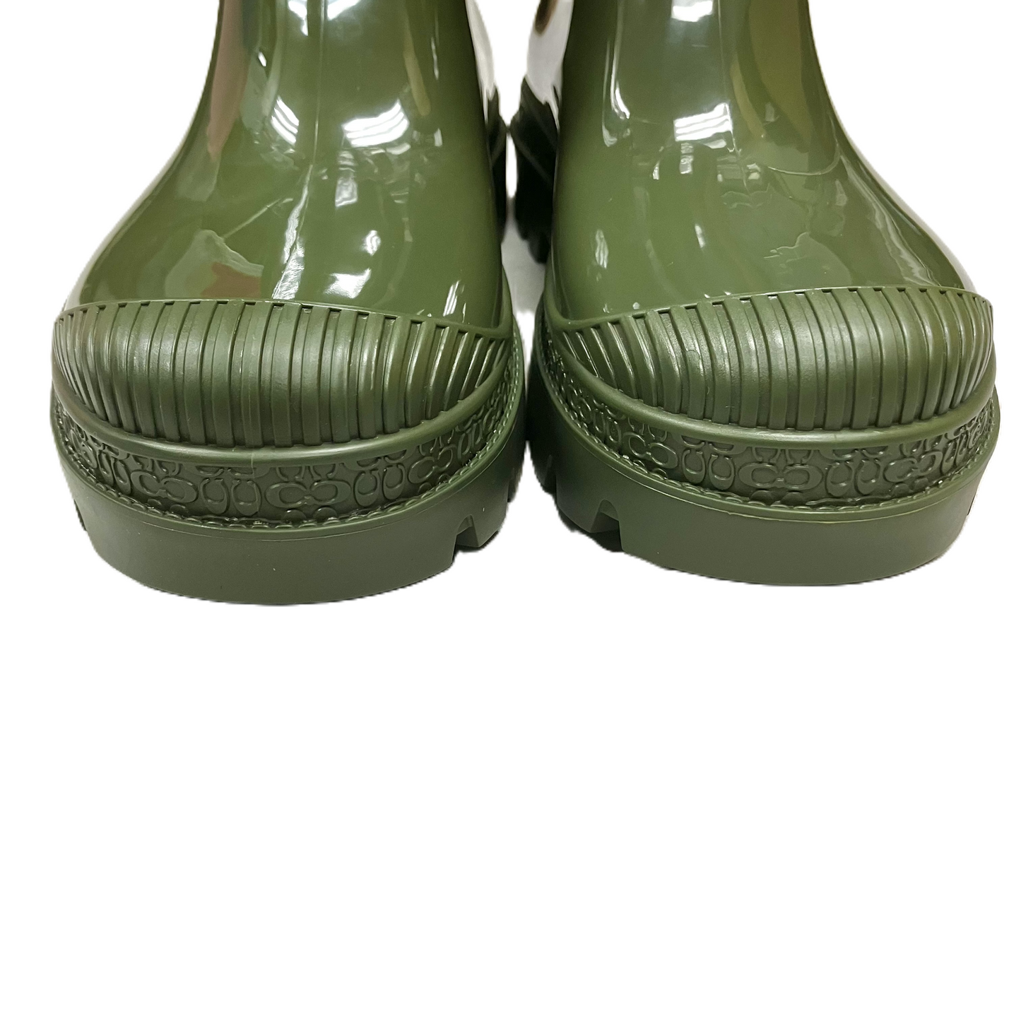 Boots Designer By Coach In Green, Size: 10