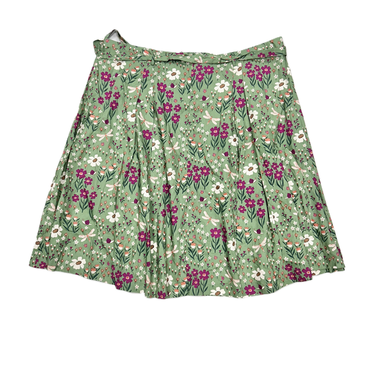 Skirt Midi By Modcloth In Green & White, Size: 28