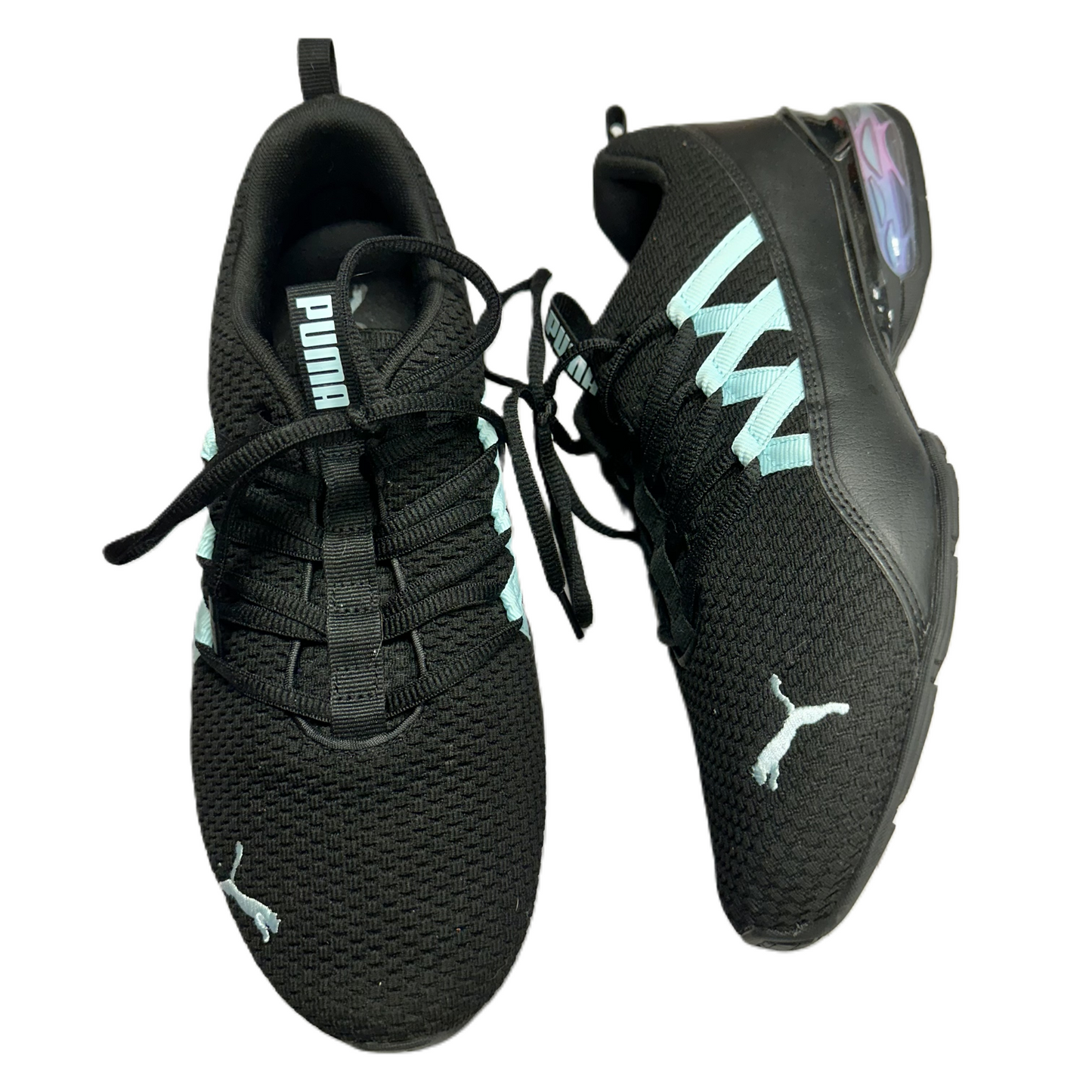 Shoes Athletic By Puma In Black & Blue, Size: 10