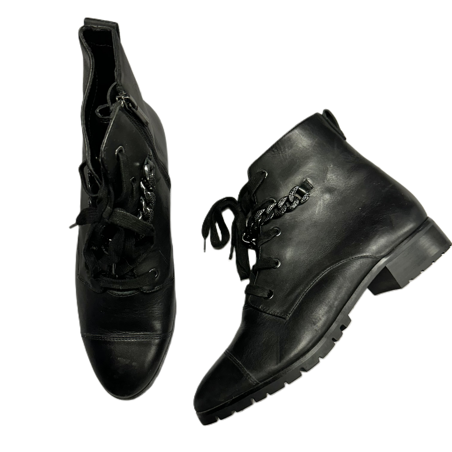 Boots Designer By Karl Lagerfeld In Black, Size: 9.5