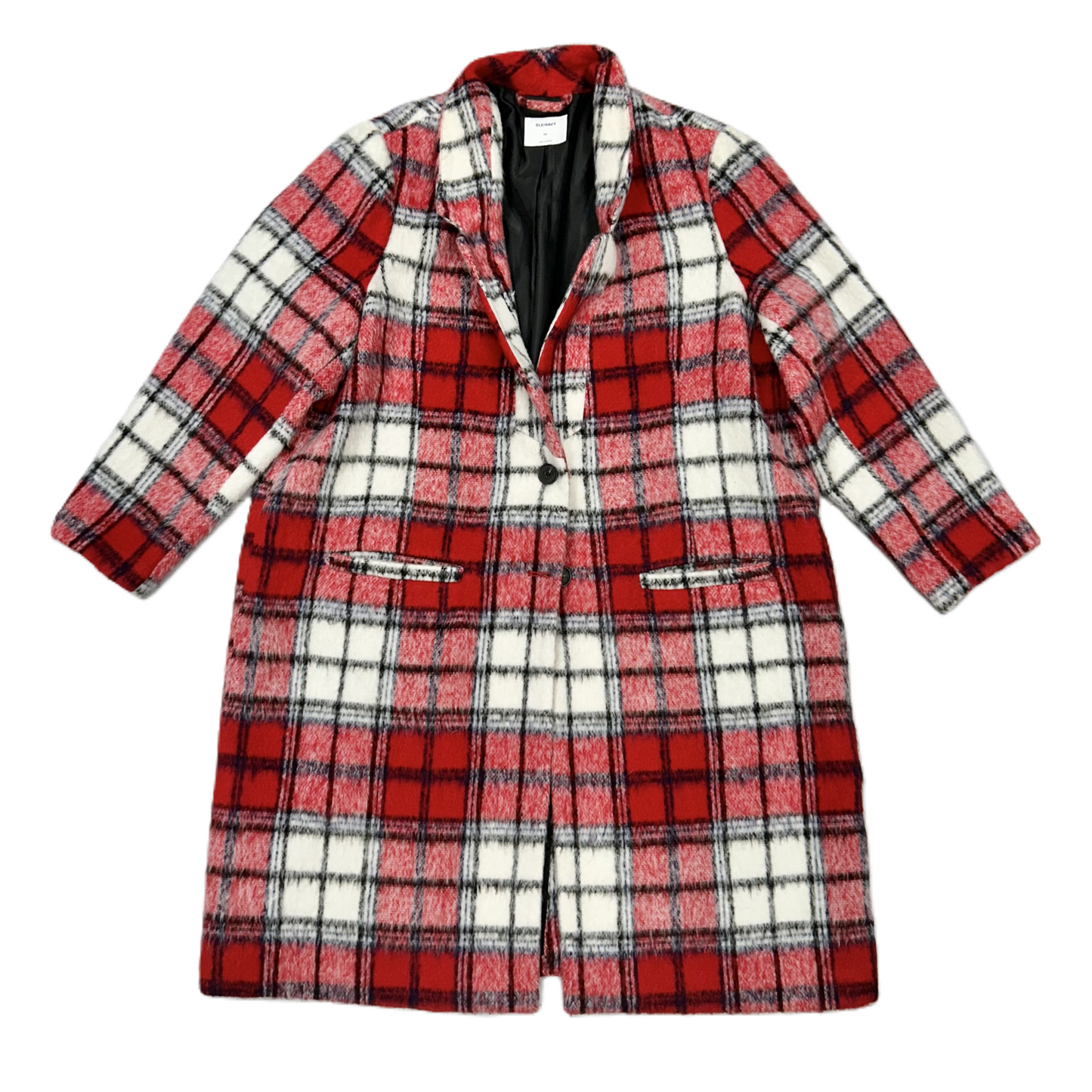 Coat Peacoat By Old Navy In Red & White, Size: Xxl