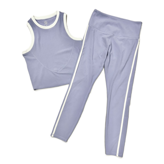 Athletic Pants 2pc By Move Theology In Purple & White, Size: M