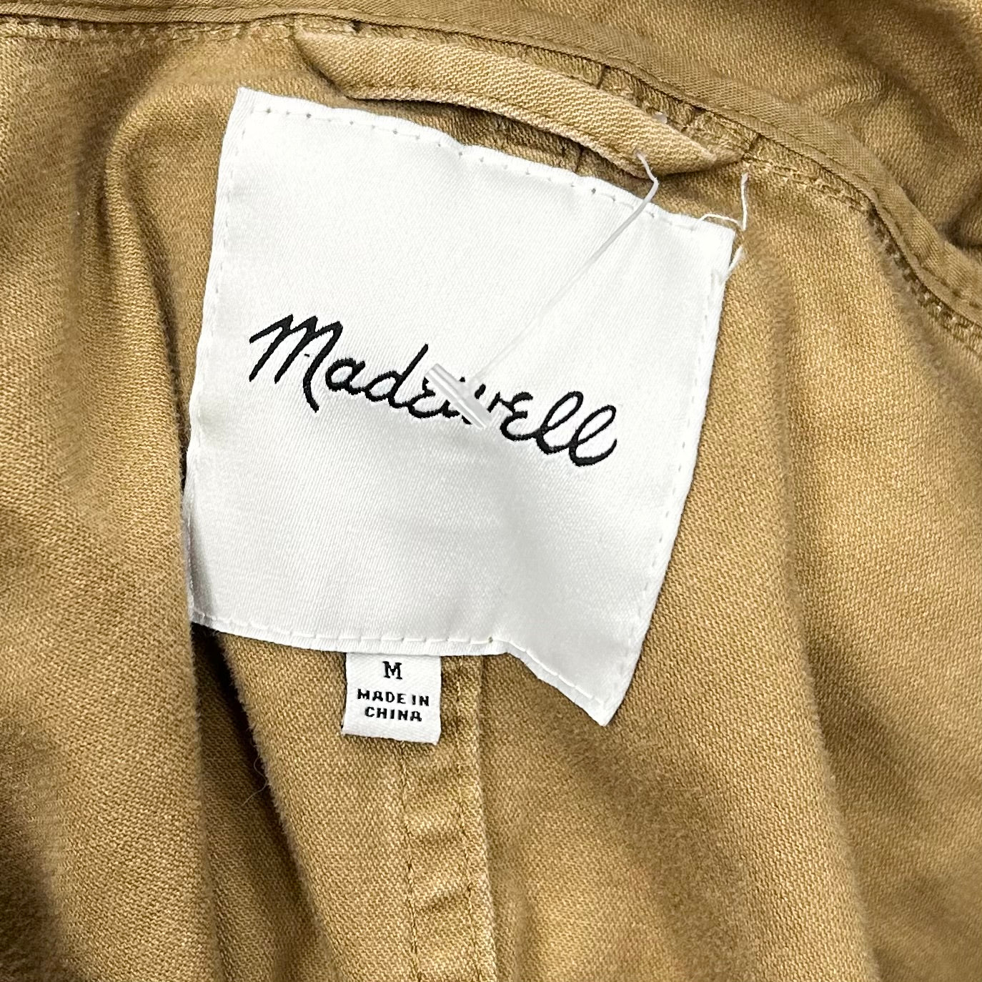 Jacket Utility By Madewell In Brown, Size: M