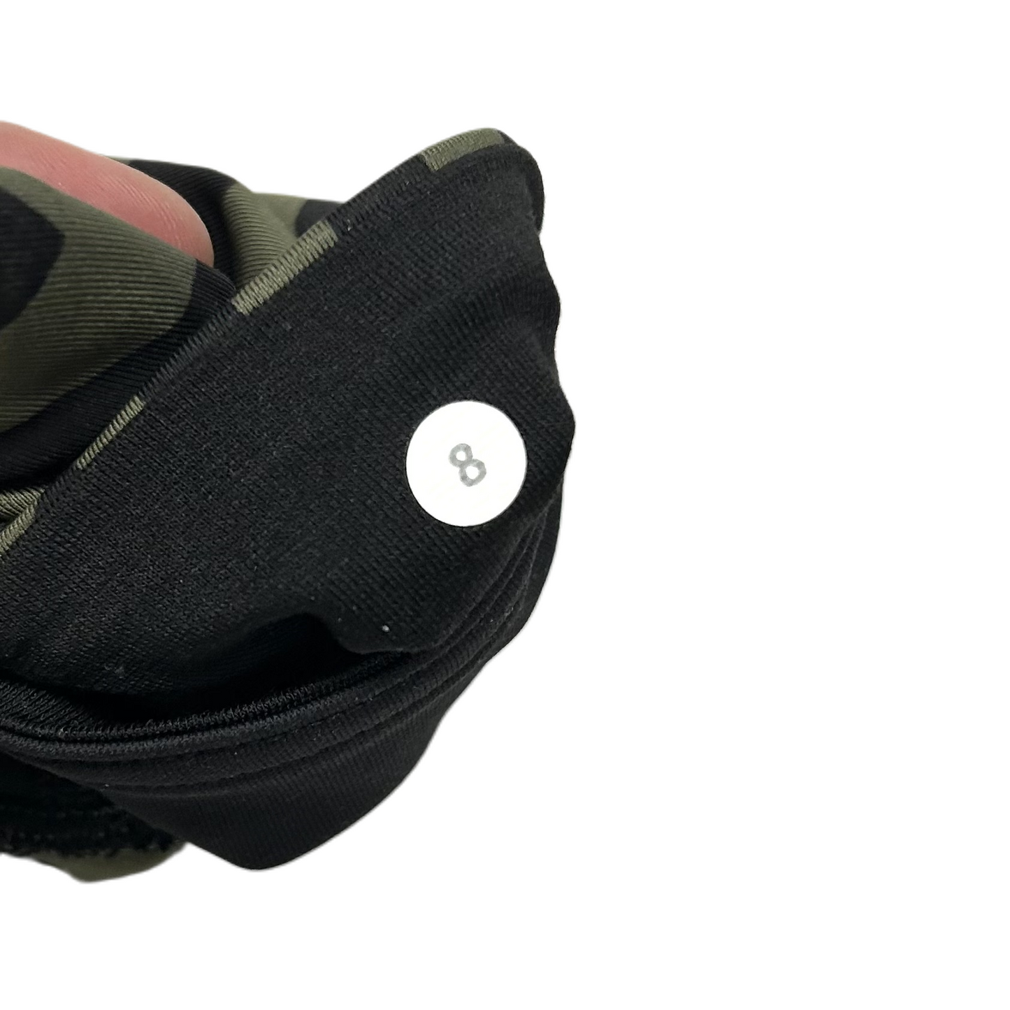 Athletic Leggings Capris By Lululemon In Black & Green, Size: M