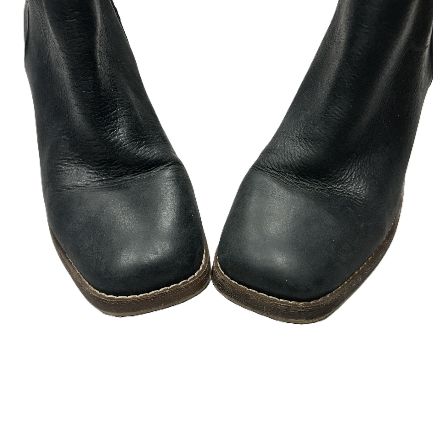 Boots Leather By Crown Vintage In Black, Size: 10