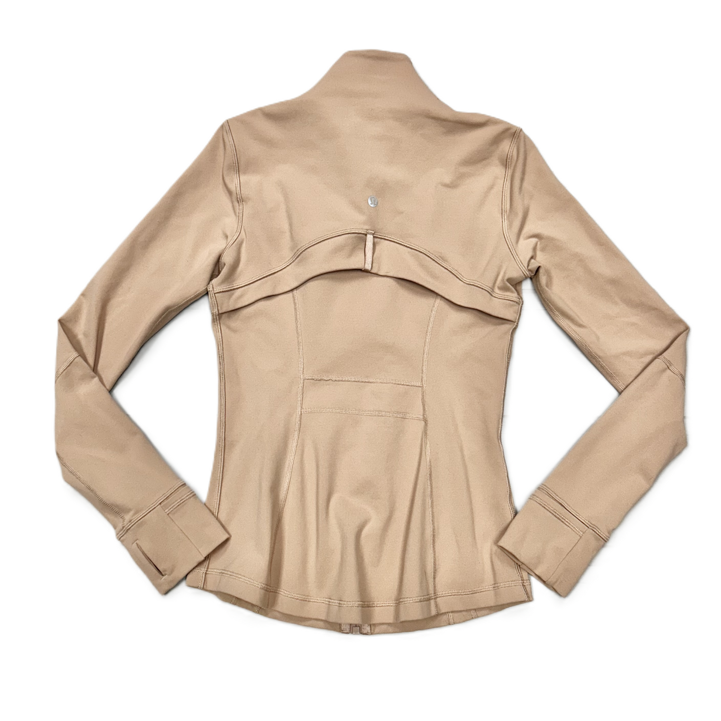 Athletic Jacket By Lululemon In Tan, Size: S