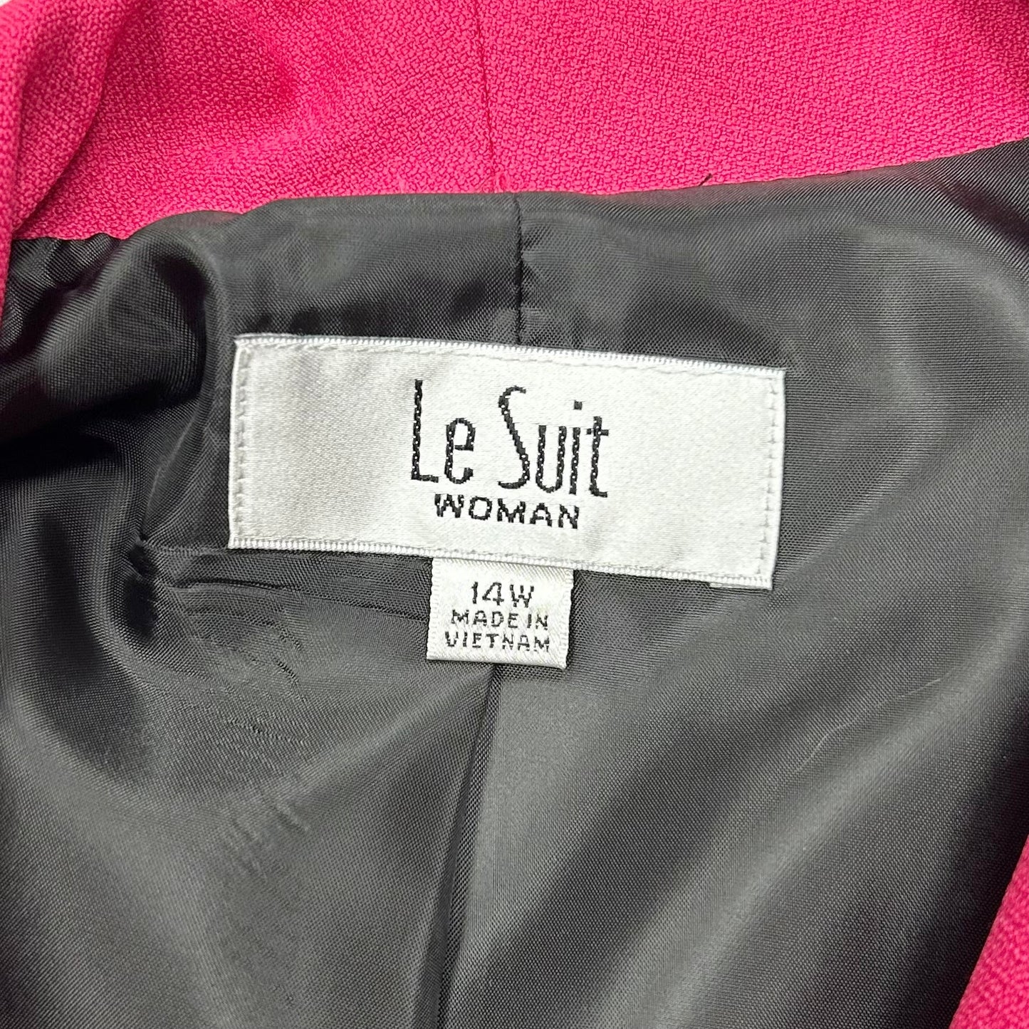 Blazer By Le Suit In Pink, Size: Xl