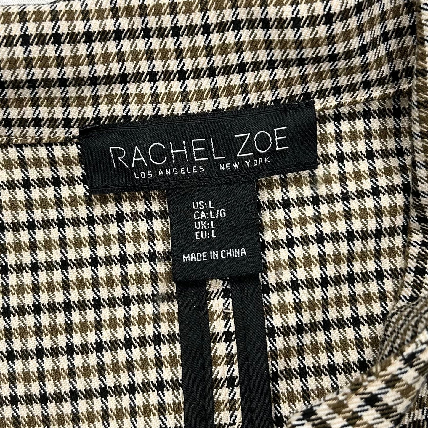 Blazer By Rachel Zoe In Black & Green, Size: L