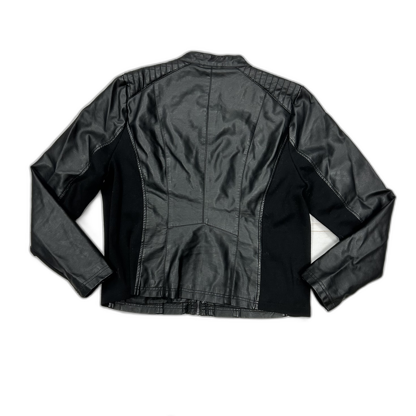 Jacket Leather By Sebby In Black, Size: Xl