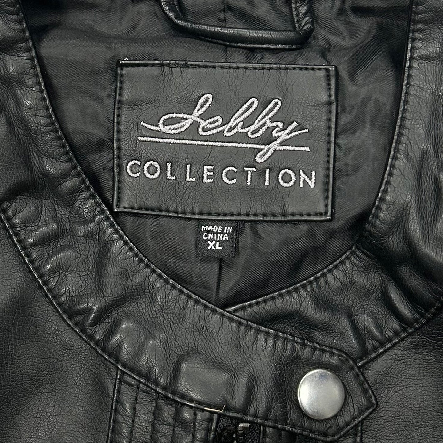 Jacket Leather By Sebby In Black, Size: Xl