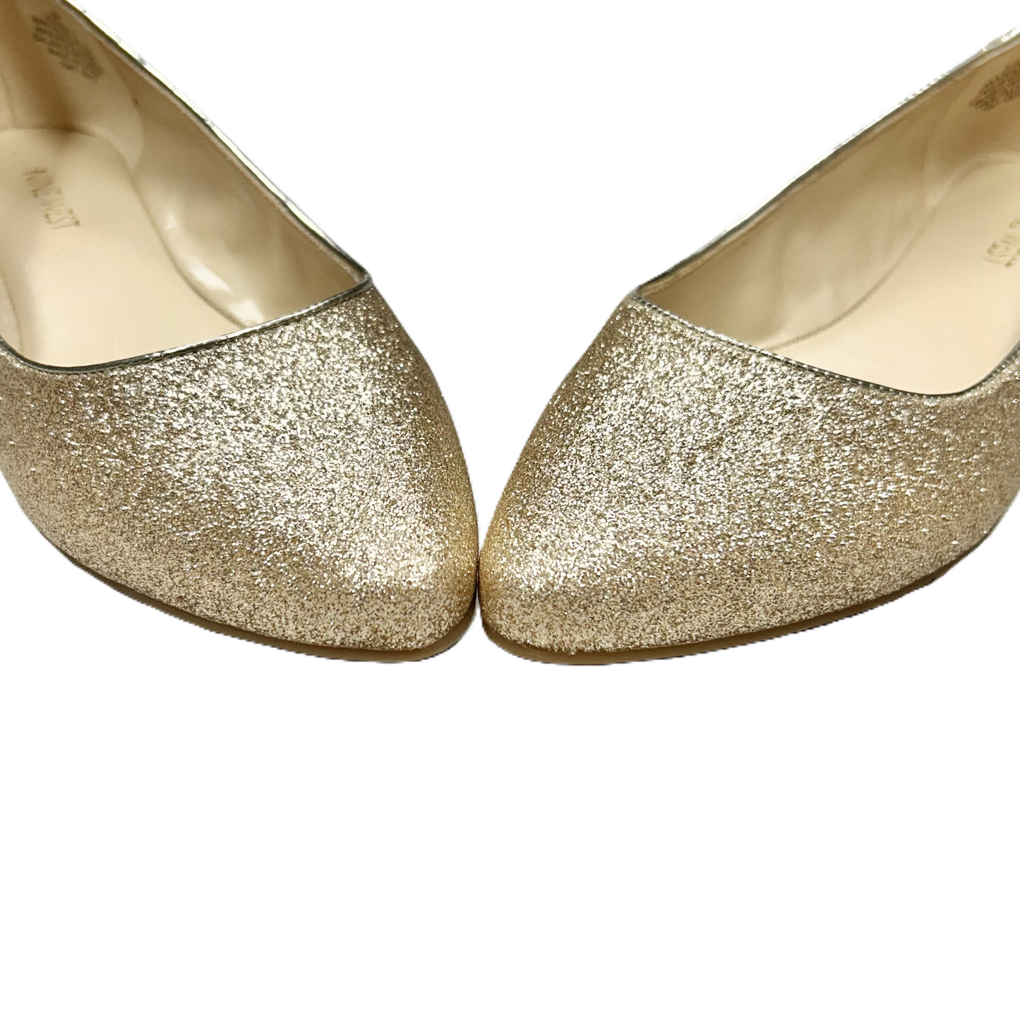 Shoes Flats By Nine West In Gold, Size: 8