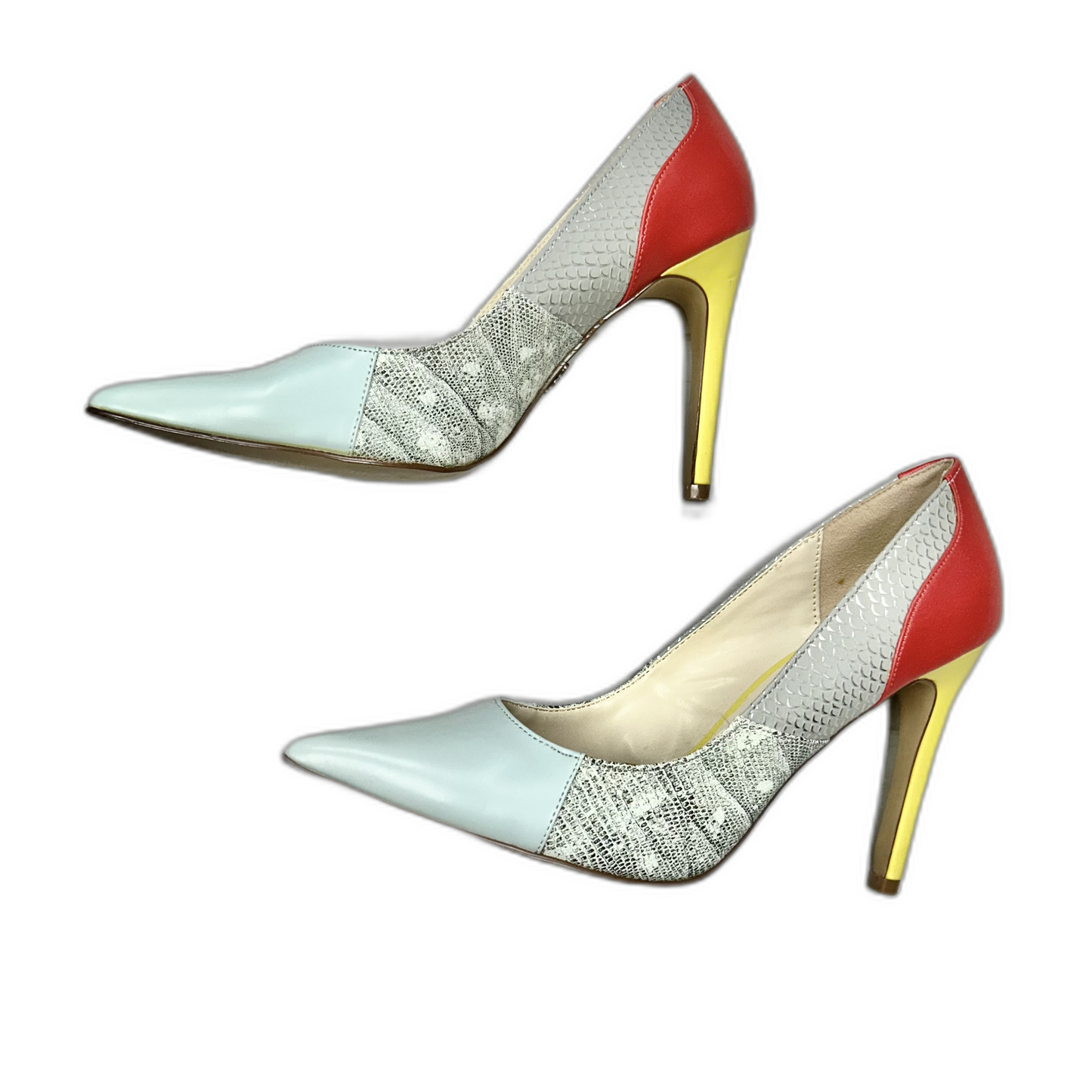 Shoes Heels Stiletto By Rock And Republic In Blue & Red, Size: 9.5