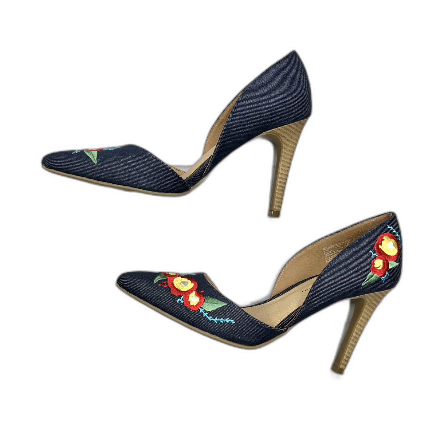 Shoes Heels Stiletto By Christian Siriano In Blue Denim, Size: 9