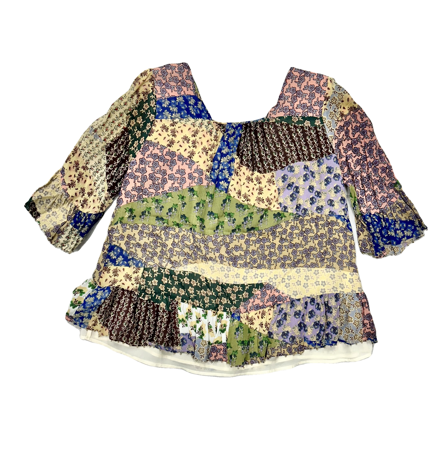 Blouse 3/4 Sleeve By Floreat In Floral Print, Size: M