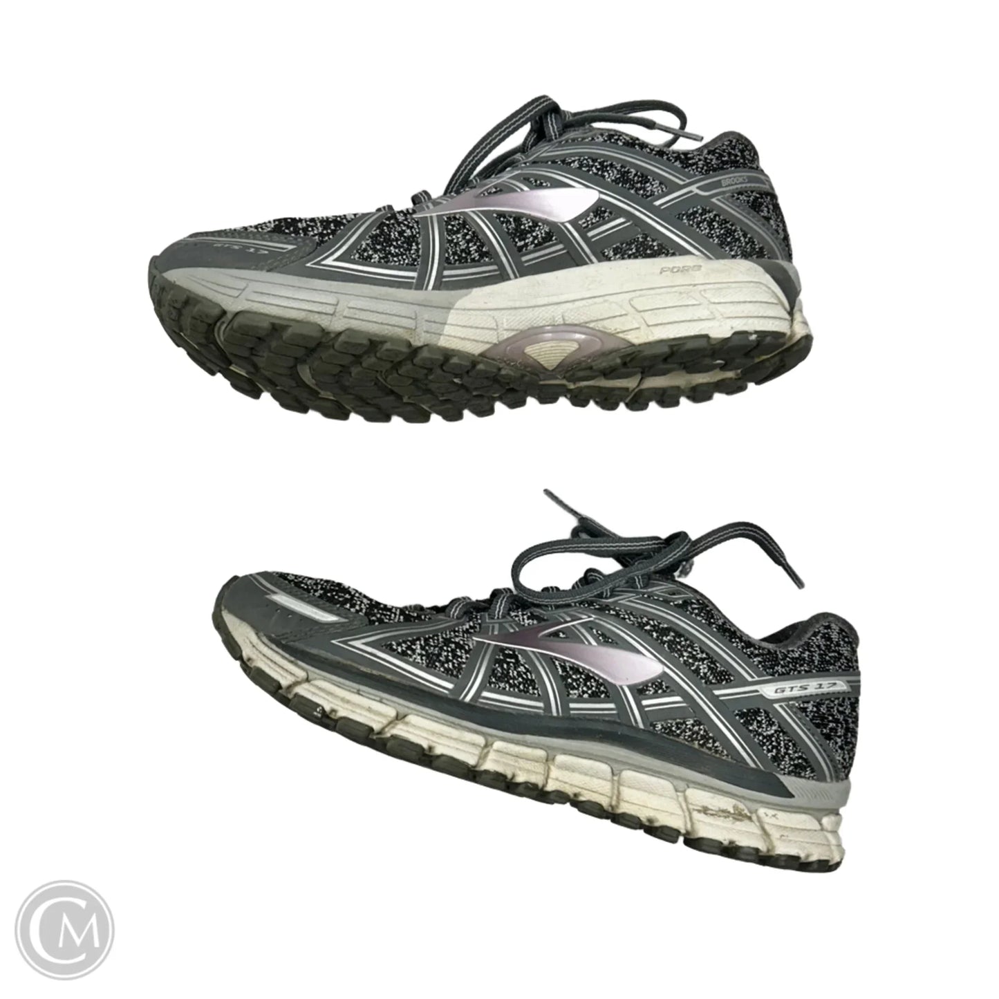 Shoes Athletic By Brooks In Grey & Pink, Size: 7.5