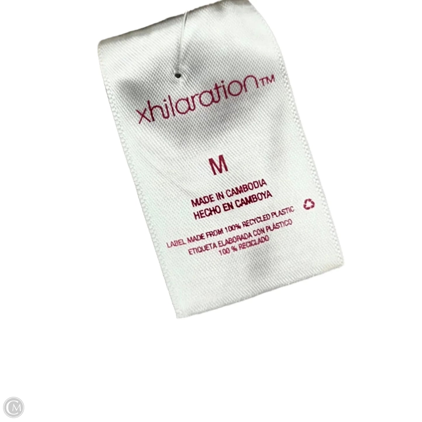 Swimsuit Top By Xhilaration In Red & White, Size: M