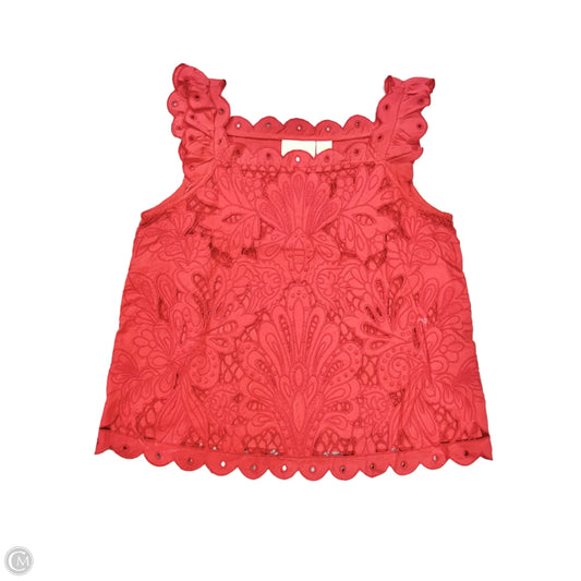 Top Sleeveless By Maeve In Red, Size: Xs