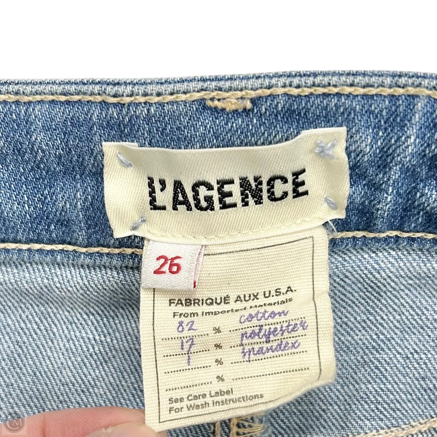 Jeans Flared By L Agence In Blue Denim, Size: 2