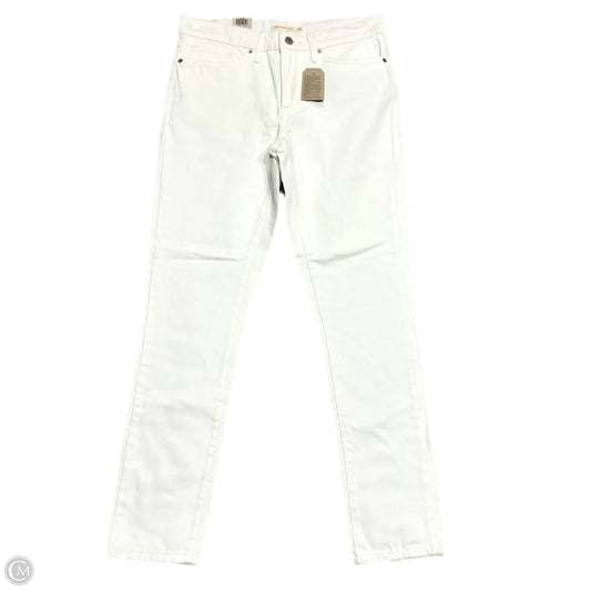 Jeans Skinny By Levis In White Denim, Size: 10