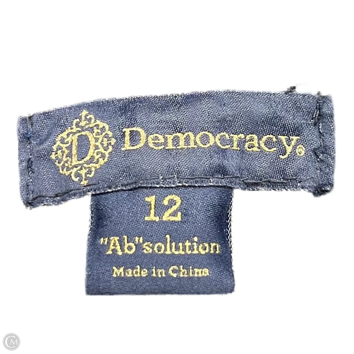 Jeans Straight By Democracy In Blue Denim, Size: 12
