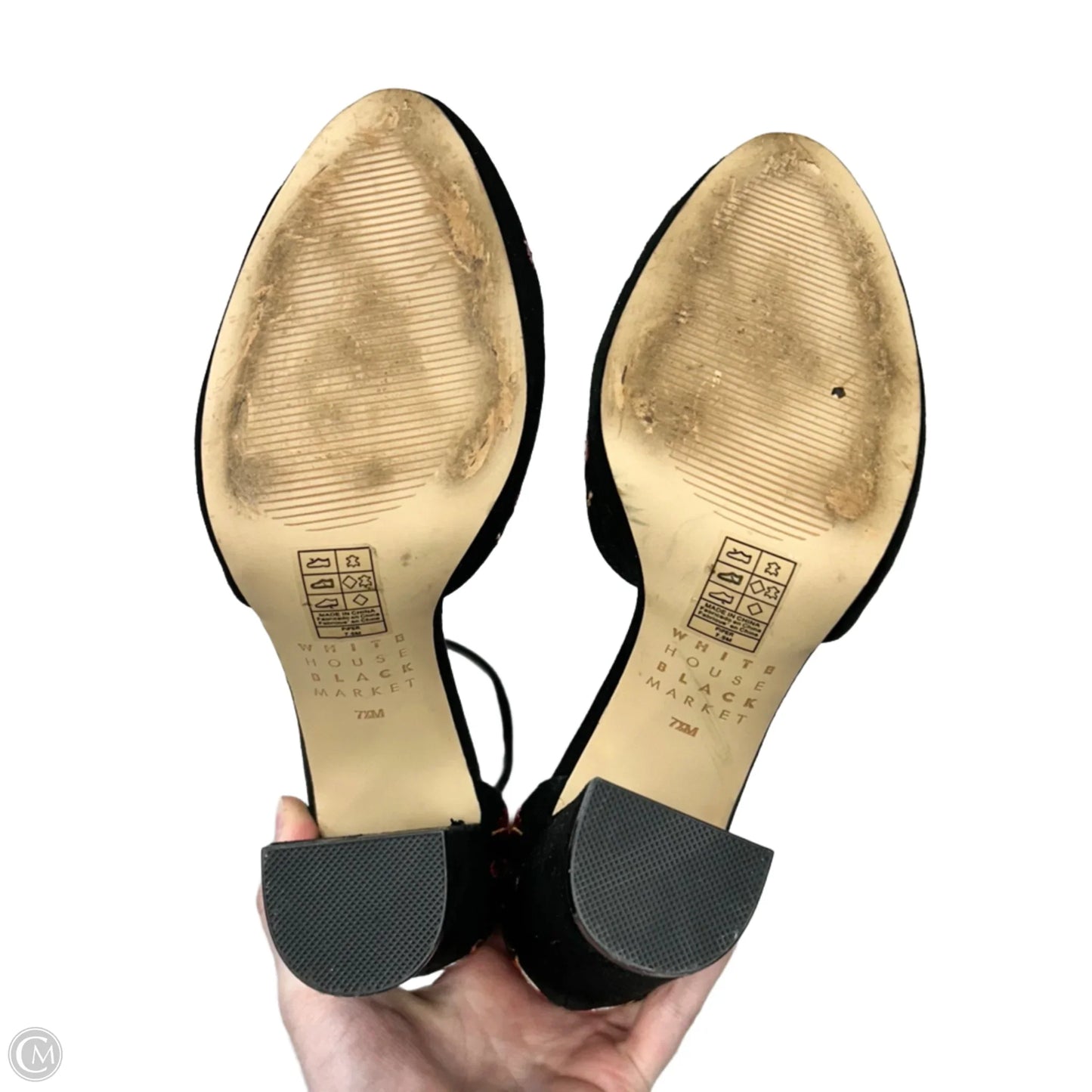 Shoes Heels Block By White House Black Market In Black & Pink, Size: 7.5