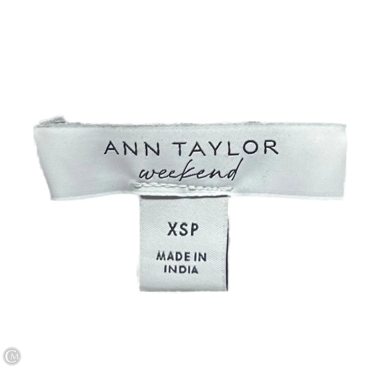 Sweatshirt Crewneck By Ann Taylor In Grey, Size: Xsp