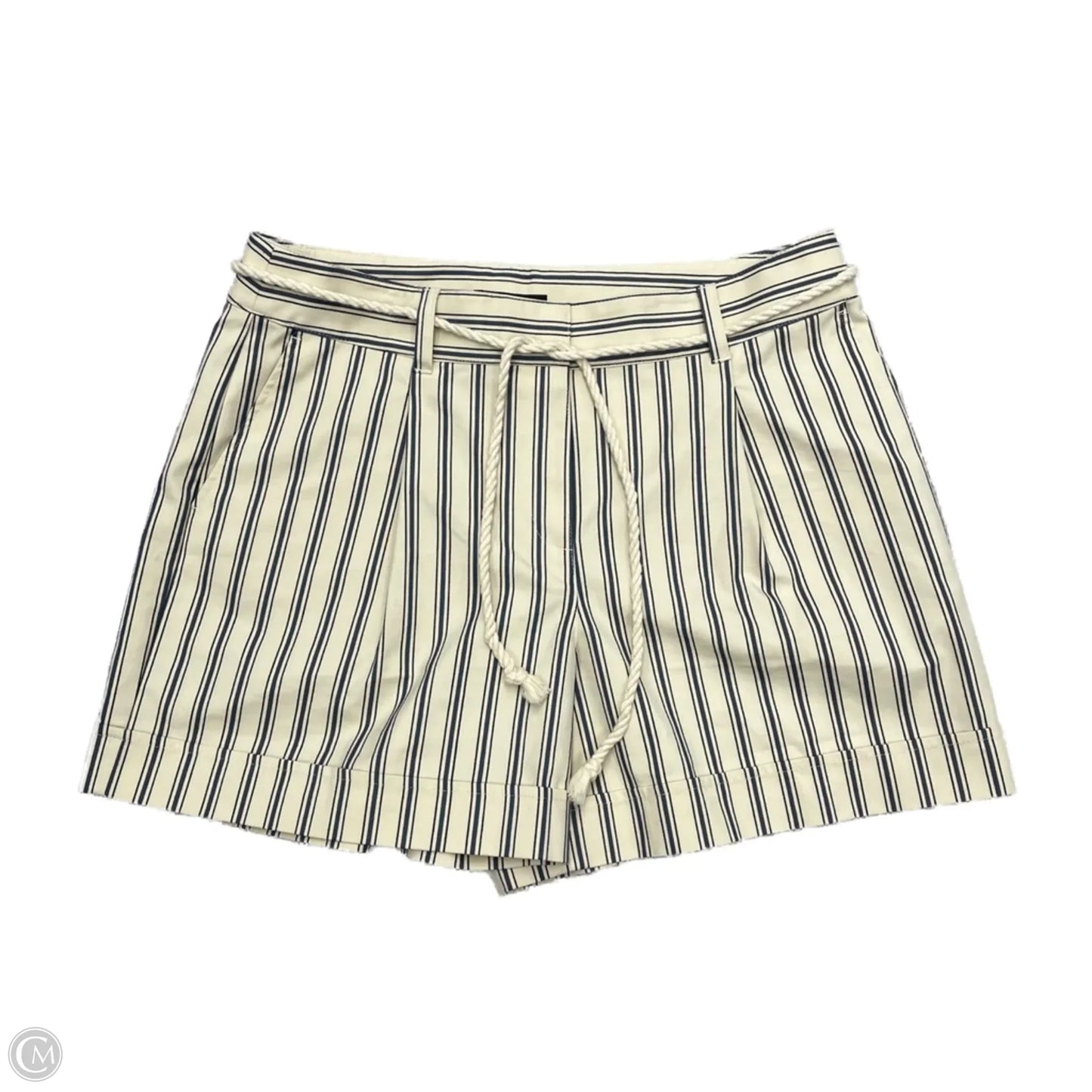 Shorts By Ann Taylor In Blue & Cream, Size: 12