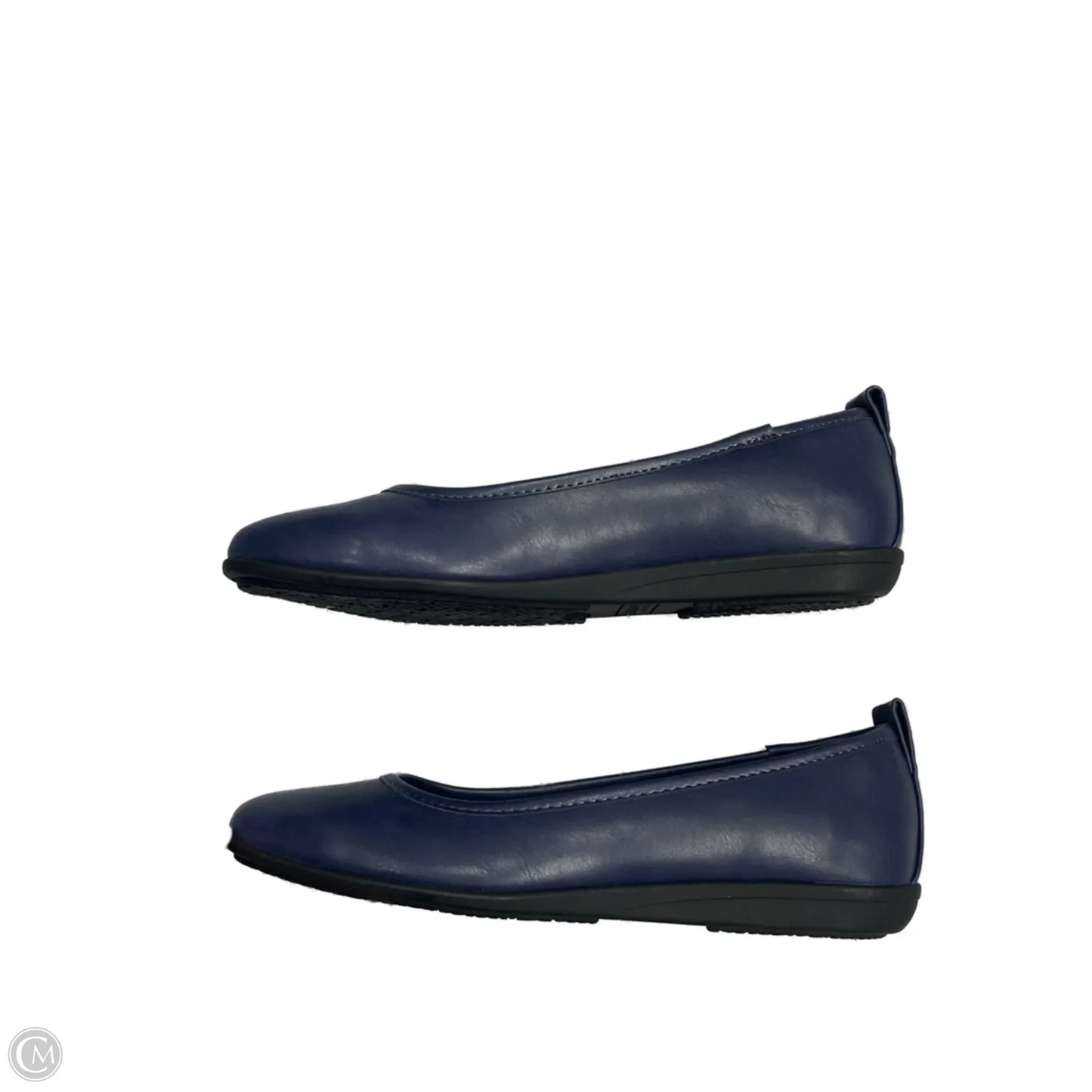 Shoes Flats By London Fog In Navy, Size: 7.5