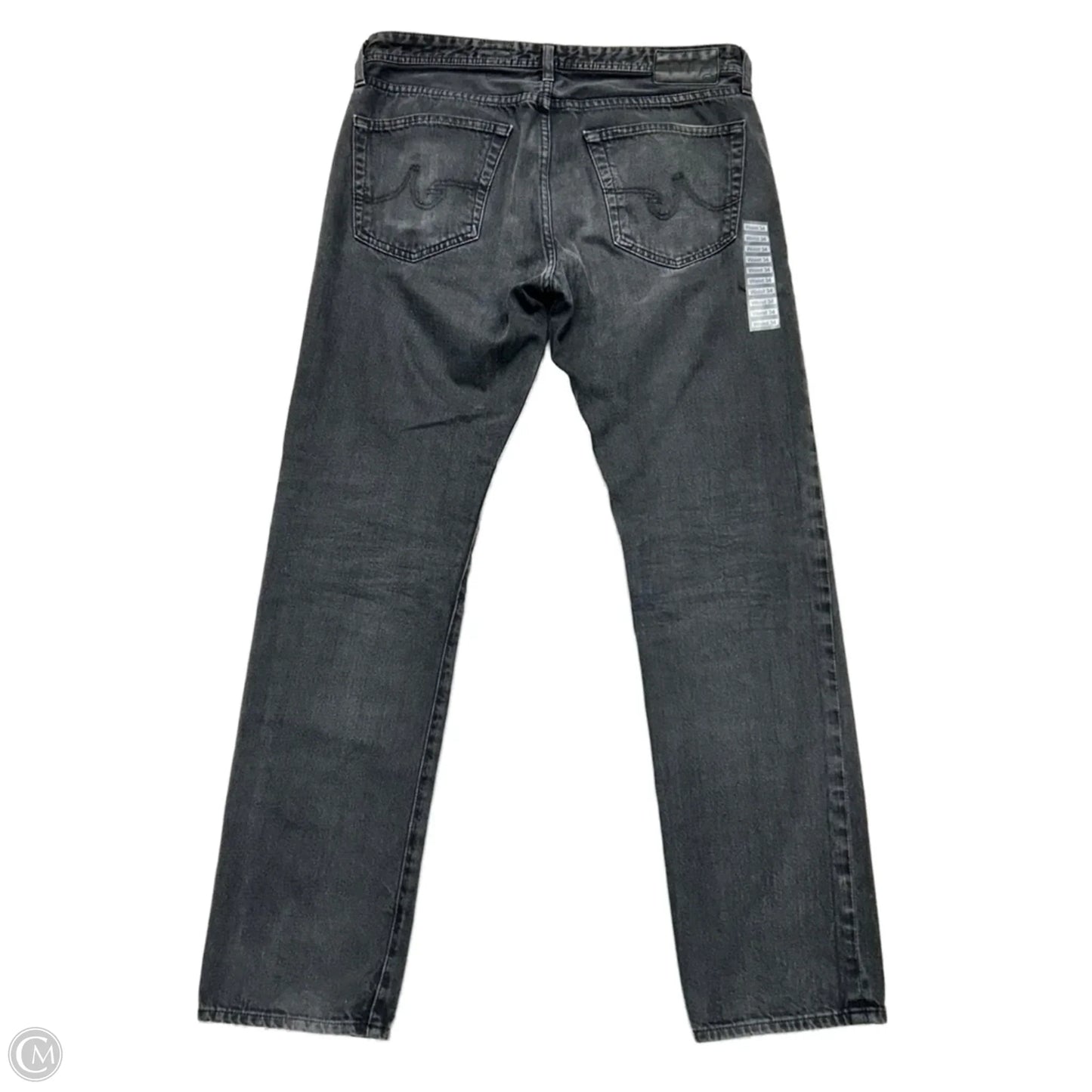Jeans Straight By Agolde In Black Denim, Size: 18