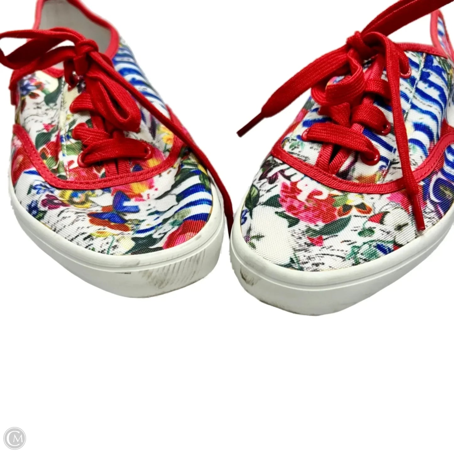 Shoes Sneakers By Desigual In Red & White, Size: 6.5