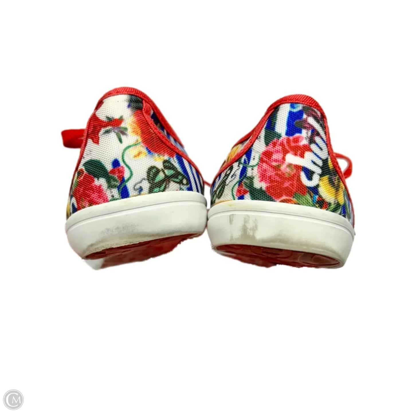 Shoes Sneakers By Desigual In Red & White, Size: 6.5