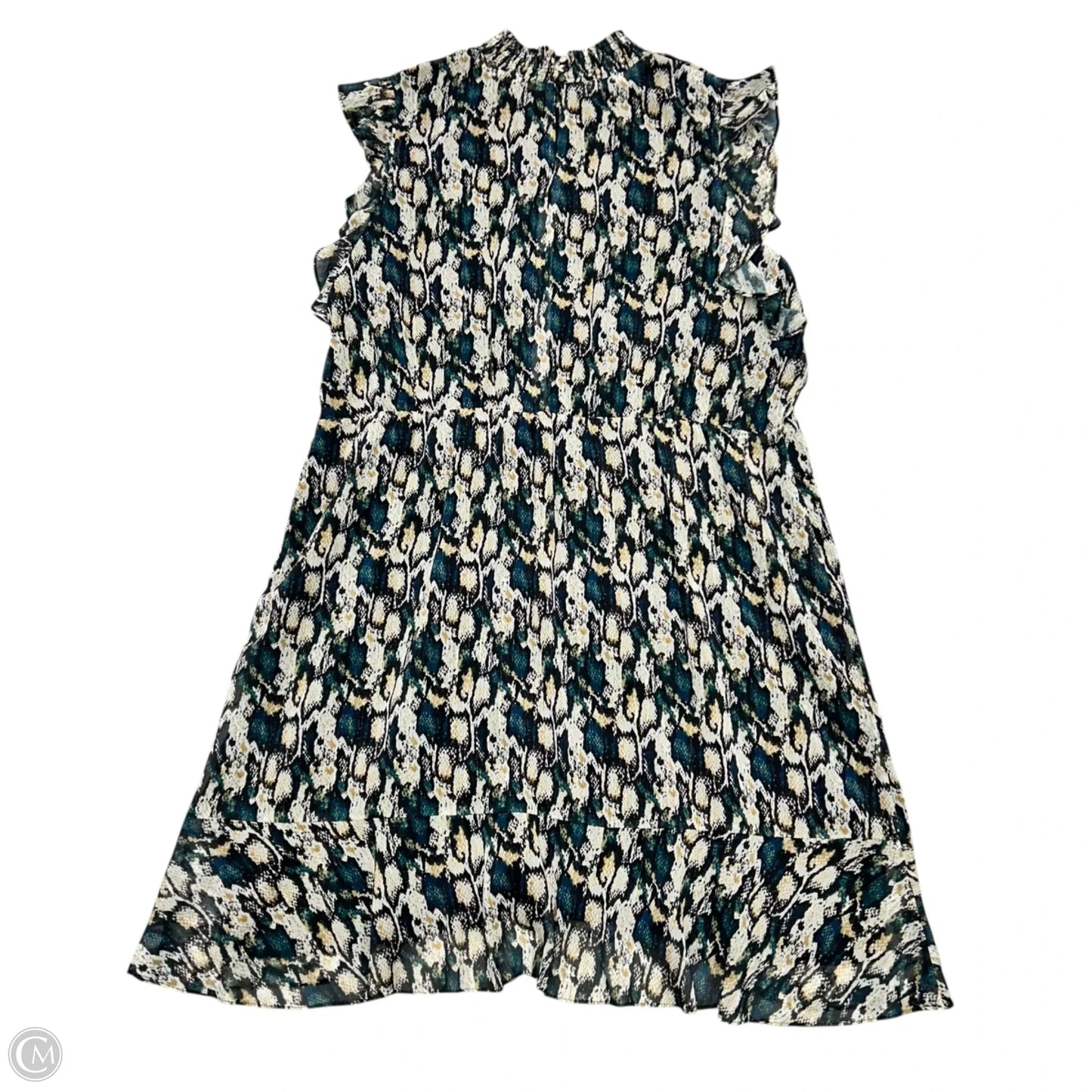 Dress Party Midi By Sam Edelman In Black & Green, Size: 2x