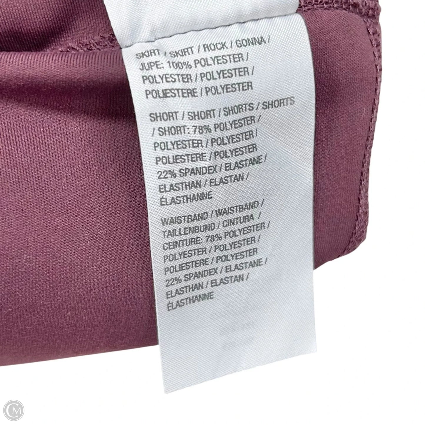 Athletic Skort By Zuda In Mauve, Size: 2x