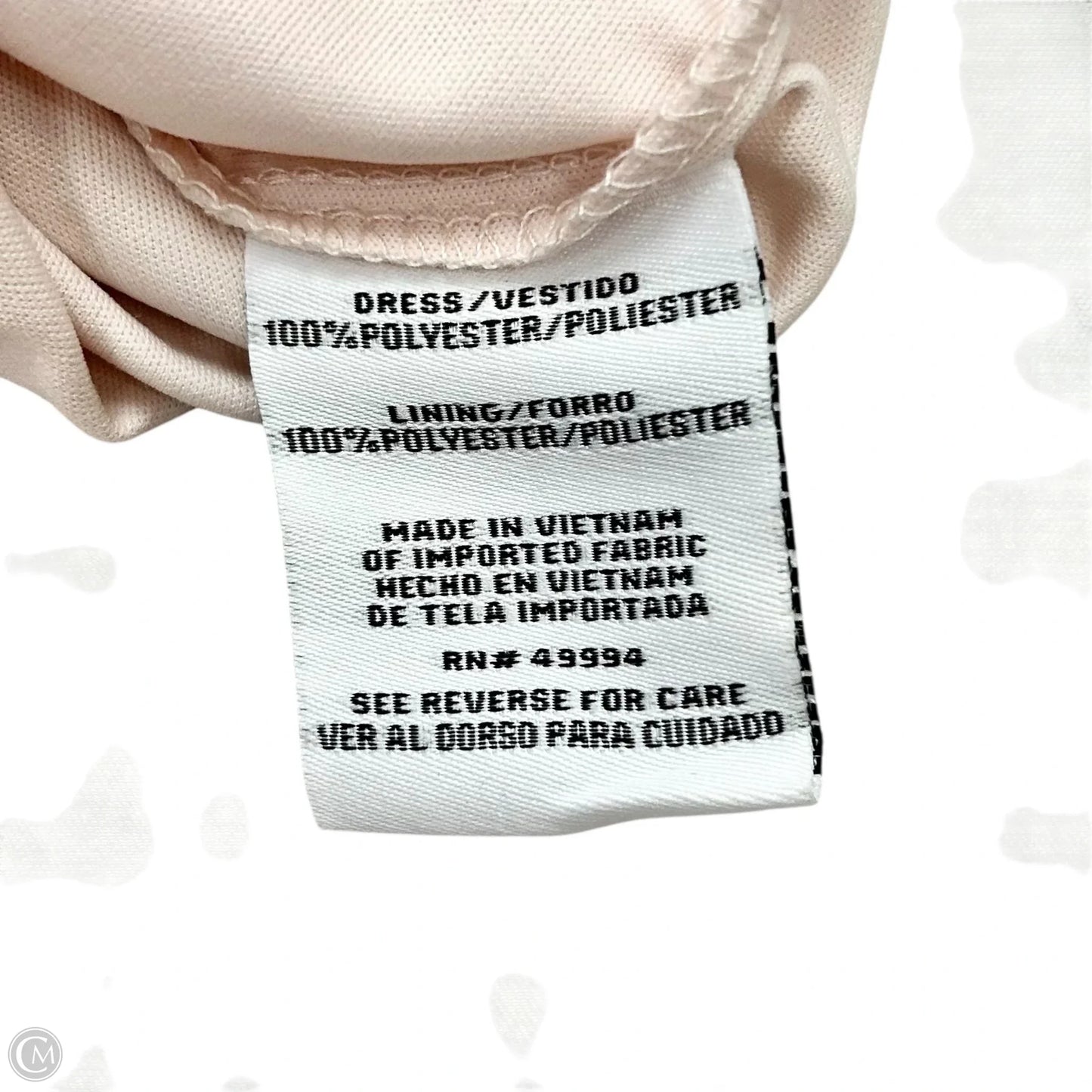 Dress Party Long By R And M Richards In Pink & White, Size: 2x