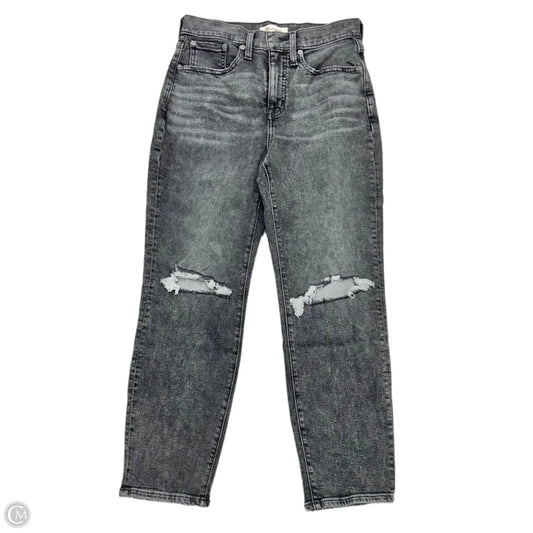 Jeans Straight By Madewell In Black Denim, Size: 2p