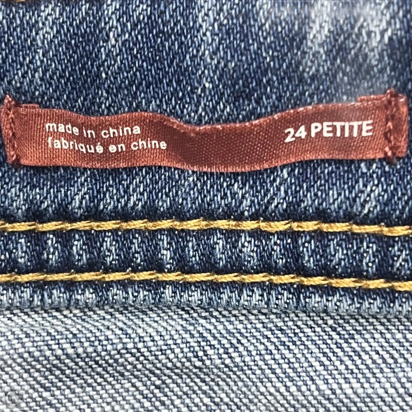 Jeans Straight By Pilcro In Blue Denim, Size: 0p