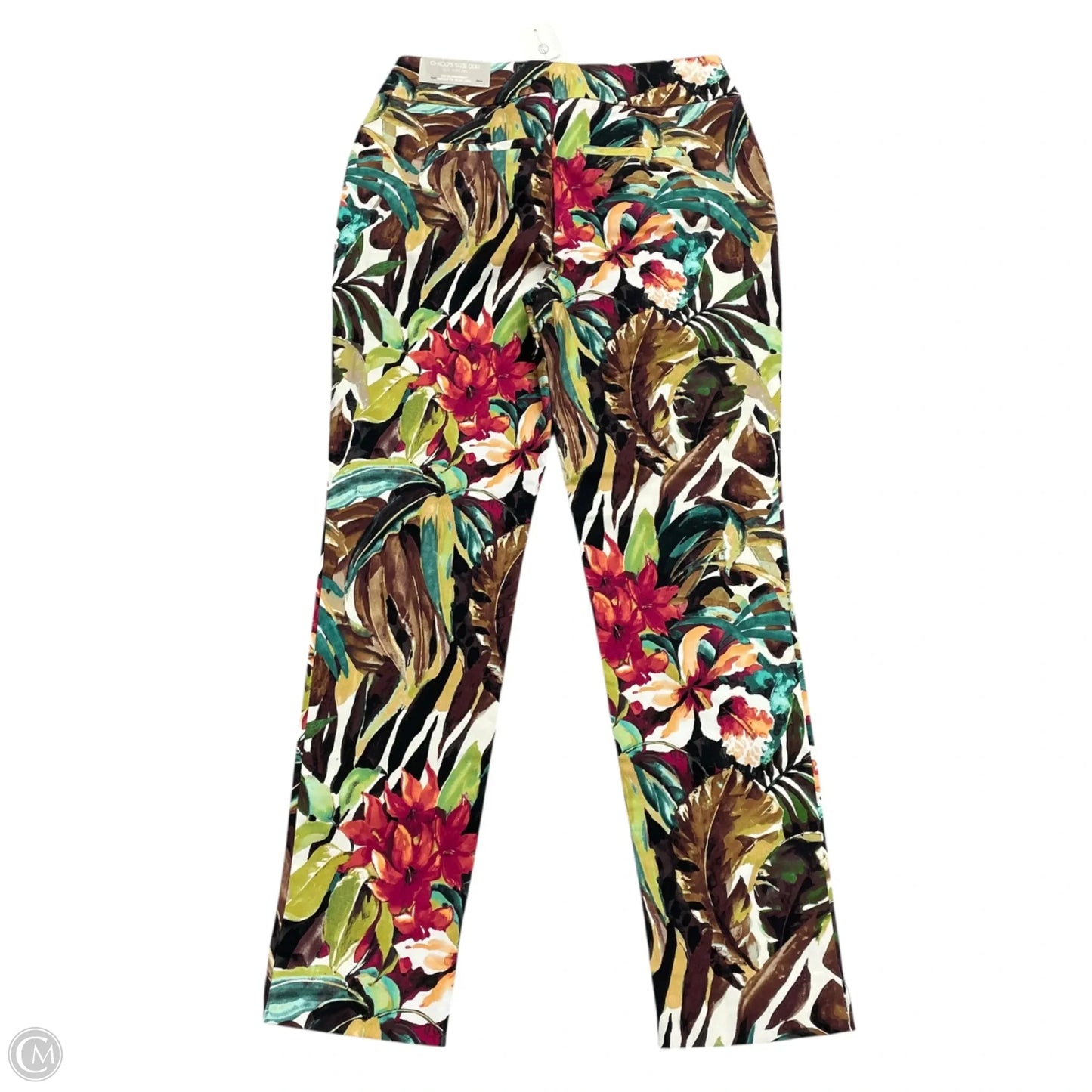 Pants Dress By Chicos In Brown & Cream, Size: 2