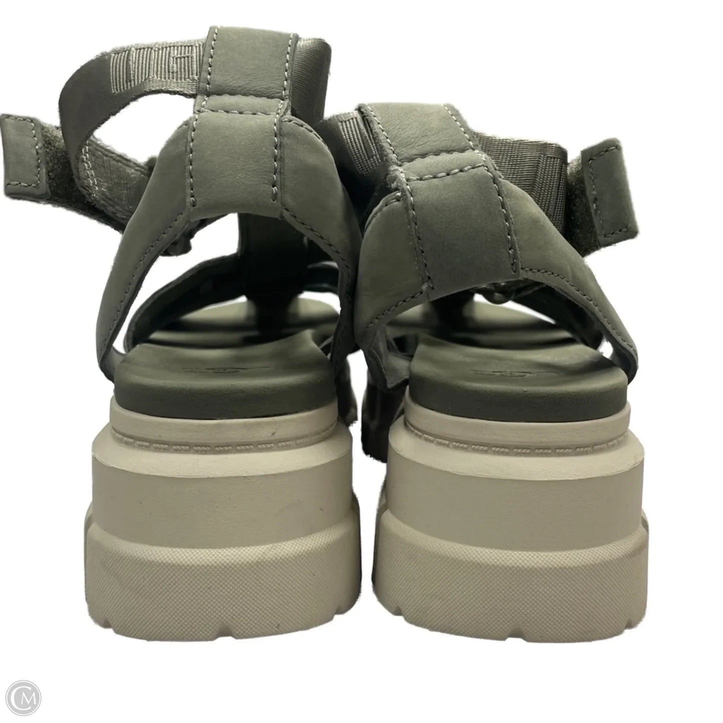 Sandals Designer By Ugg In Green, Size: 8.5